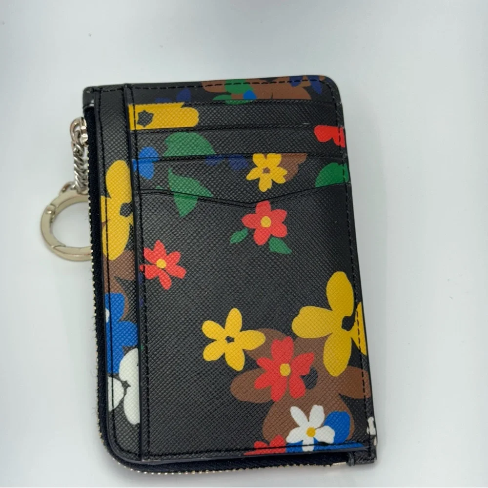 Kate Spade New York Staci Sailing Floral Cameron Medium L-Zip Cardholder - Picture 5 of 11